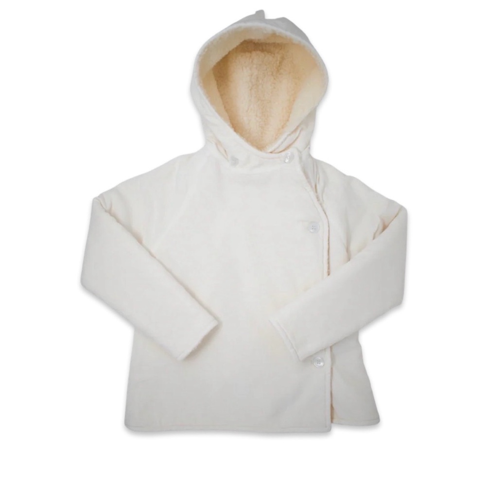 NWT Lullaby Set Charley Coat White Corduroy Size 8